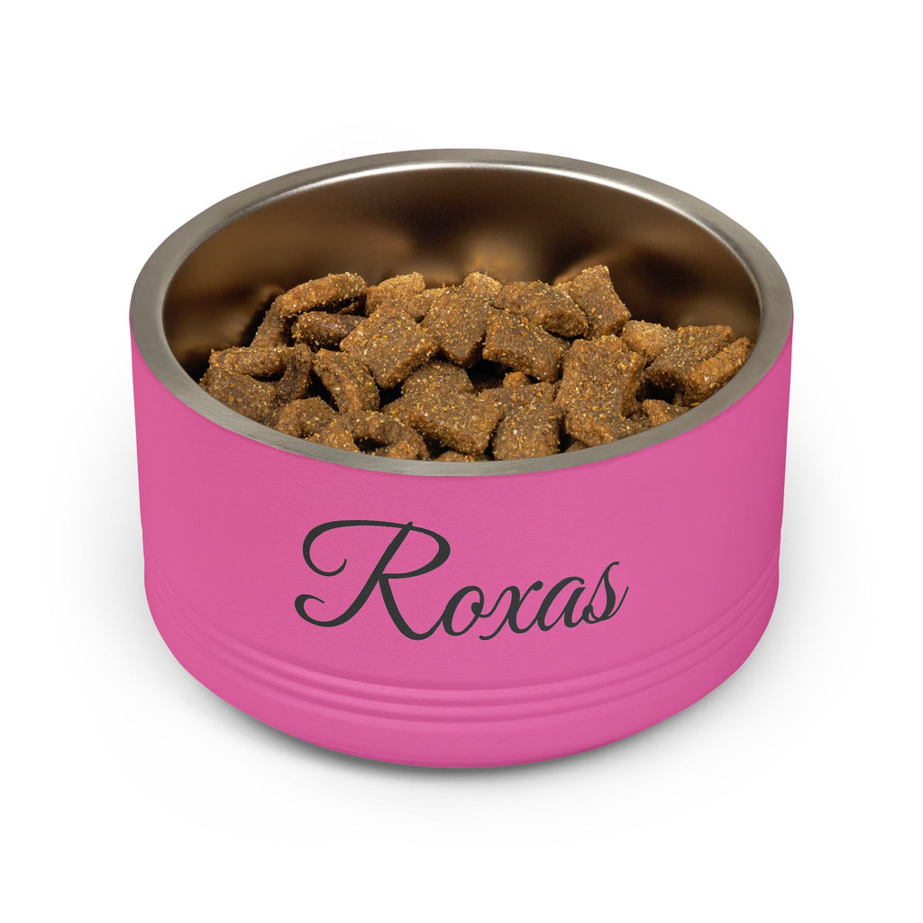 Personalized Pet Bowl - Custom Name & Date Stainless Steel 18oz