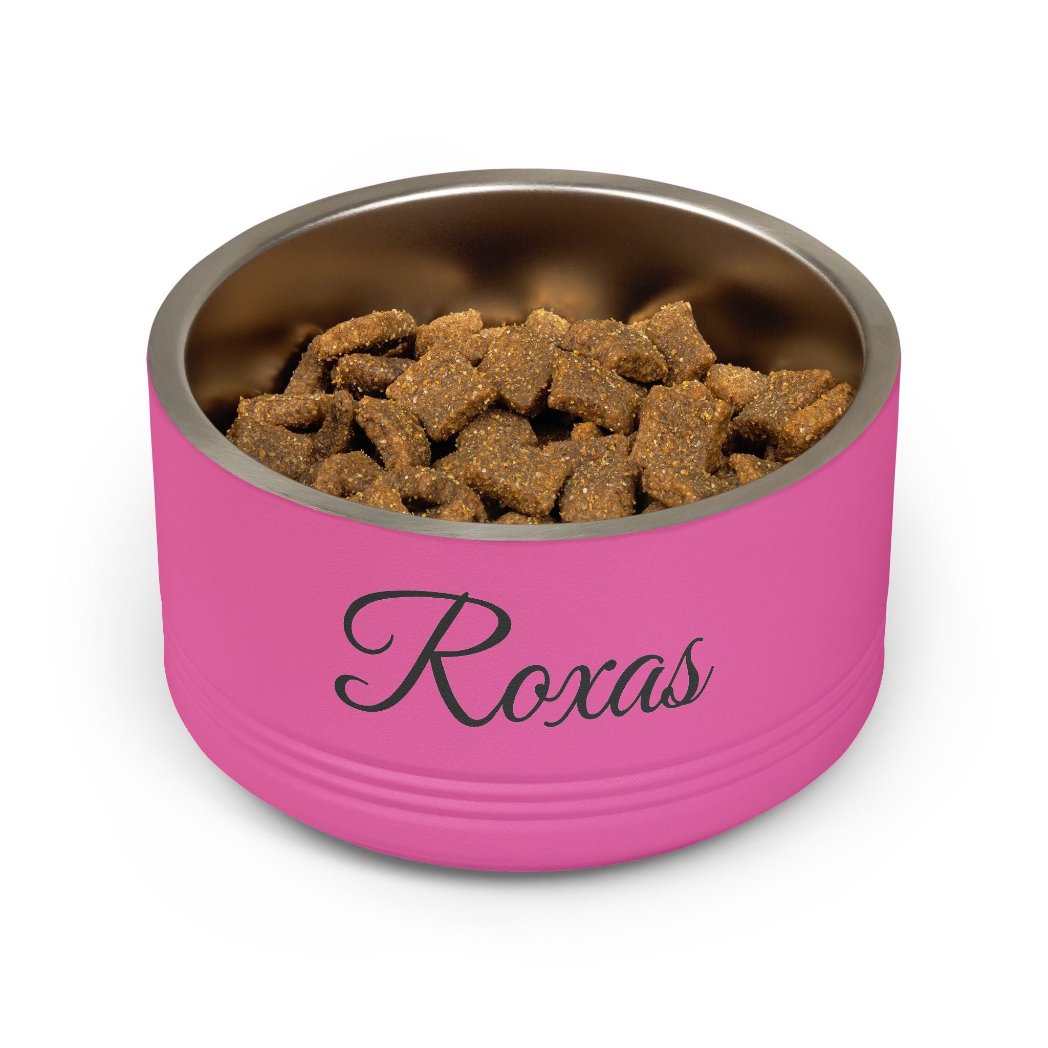 Personalized Pet Bowl - Custom Name & Date Stainless Steel 18oz