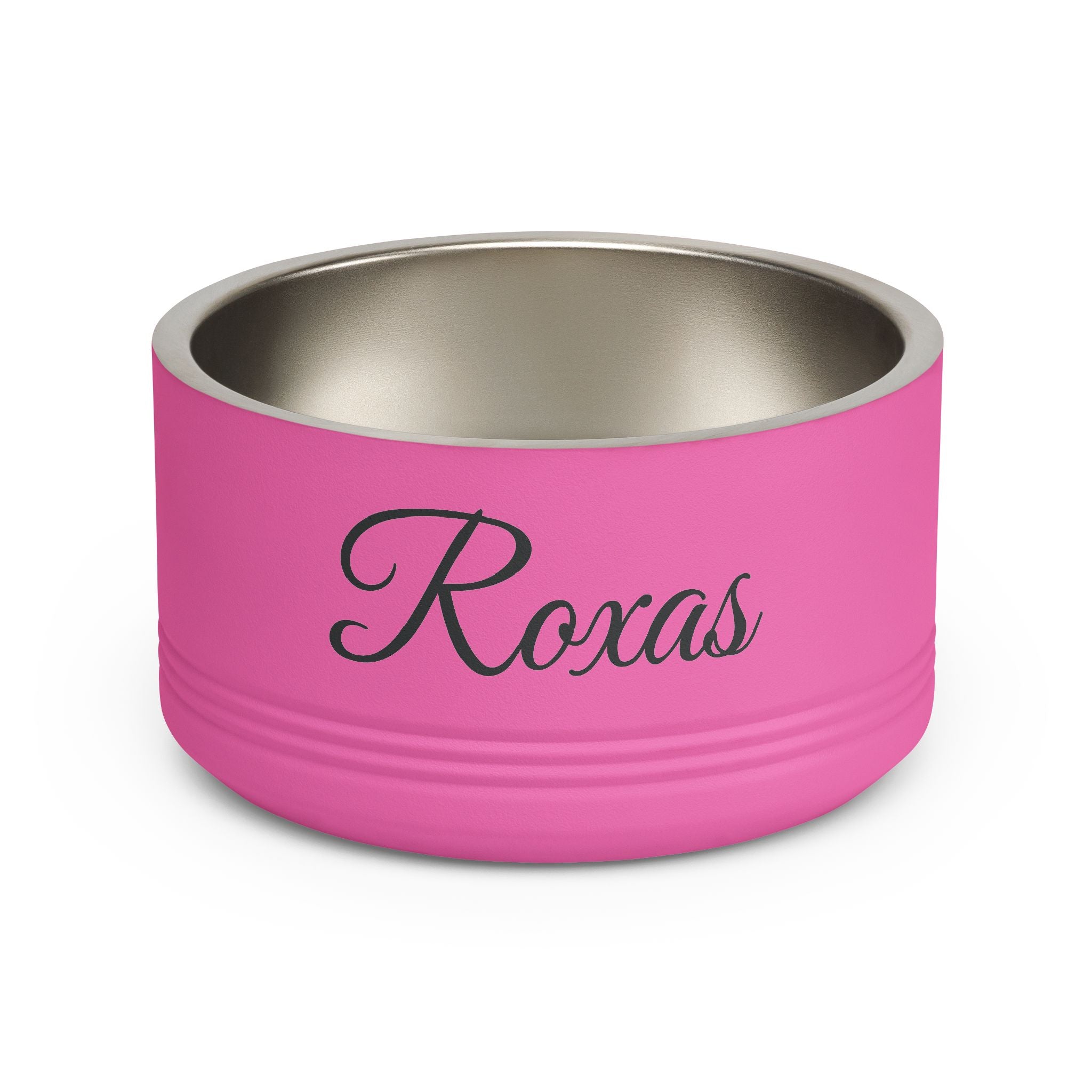 Personalized Pet Bowl - Custom Name & Date Stainless Steel 18oz